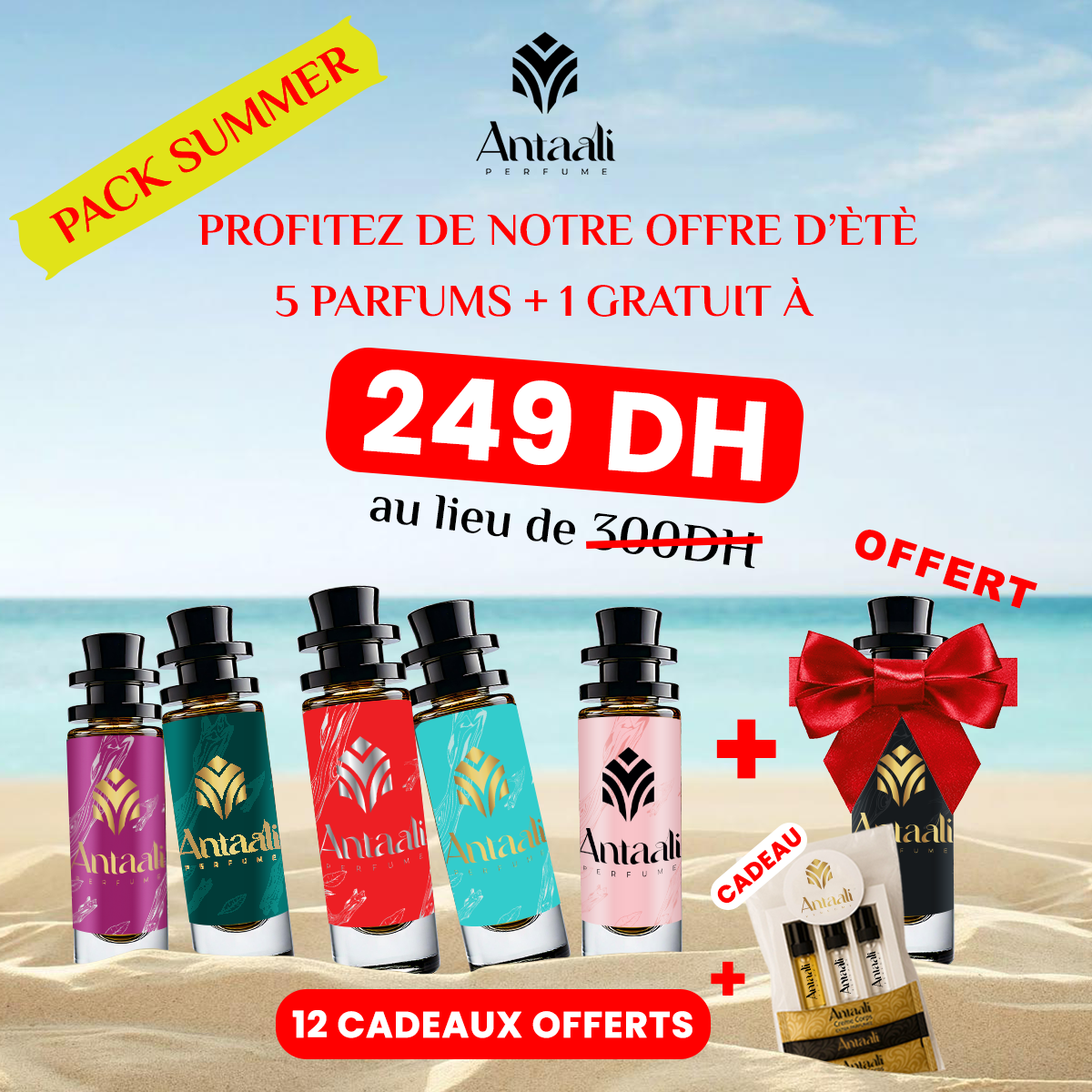 Pack Antaali – 5 Parfums + 1 Gratuit + Cadeaux