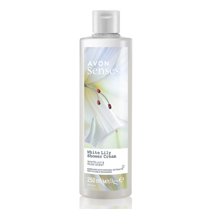 Avon Senses Gel shower 250ml, White Lily, 250ml