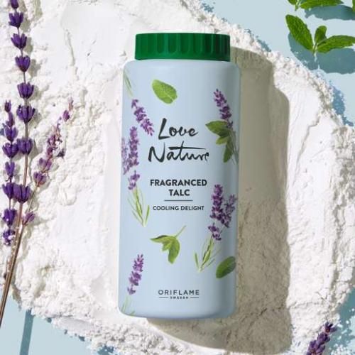 Talc Parfumé Love Nature  100 Gr, Cooling Delight