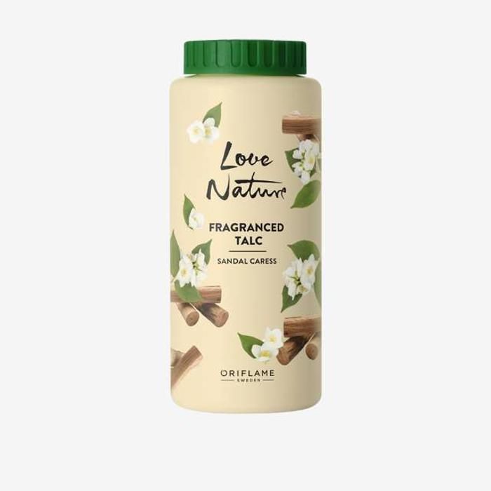 Talc Parfumé Love Nature  100 Gr, Sandal Caress