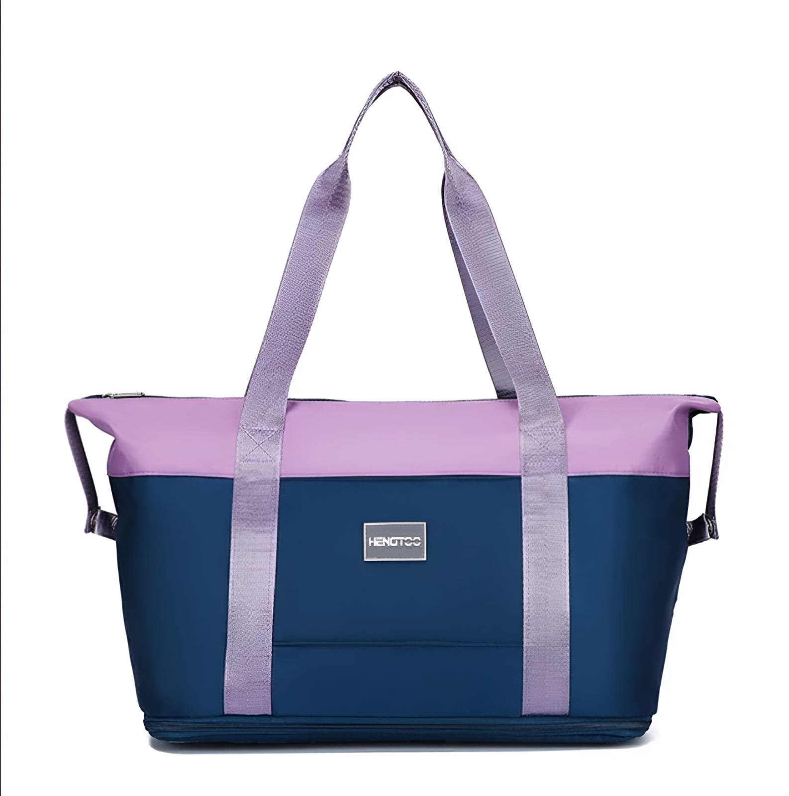 Sac à main SAMA , Bleu & Mauve