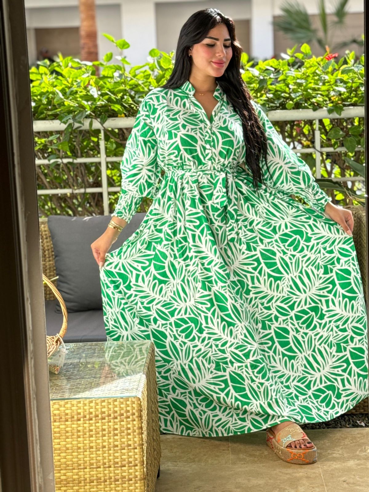 Robe Femme HANELLE, Vert, XXL