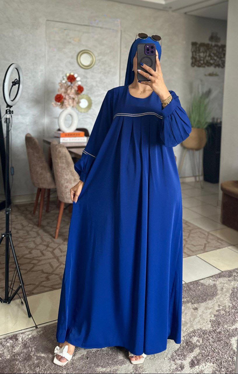 Robe long femme DEVINE, Bleu, 3XL