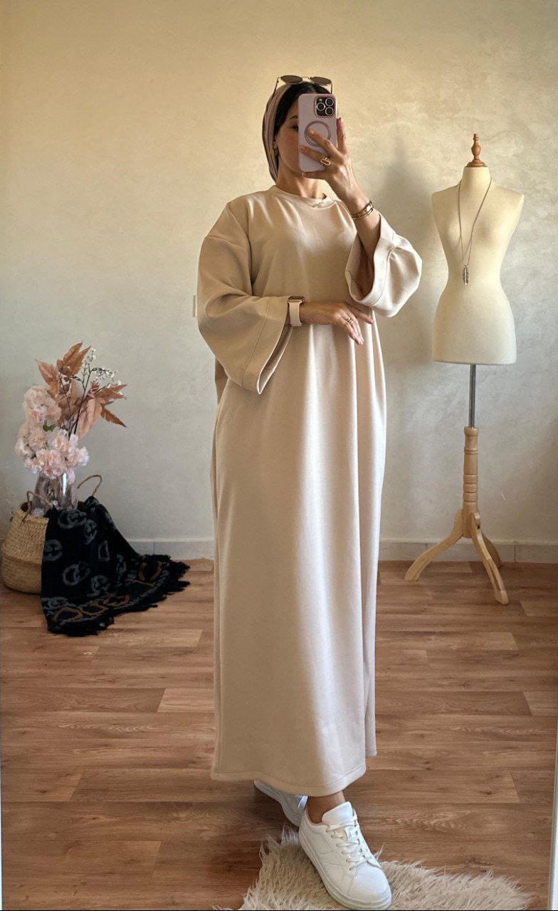 Robe Longue Femme KARED, Beige, XL