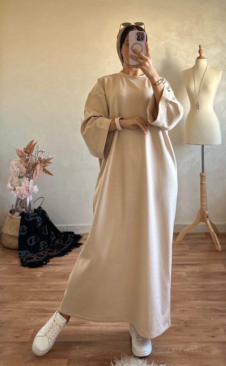 Robe Longue Femme KARED, Beige, 2XL