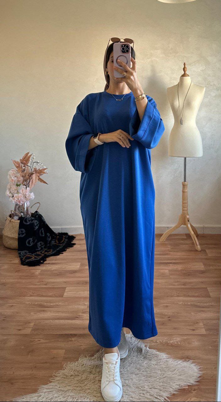 Robe Longue Femme KARED, Bleu, XL