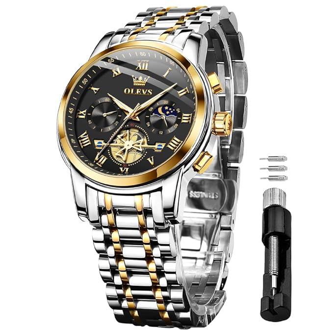 OLEVS Watches for Men Chronograph Business Wrist