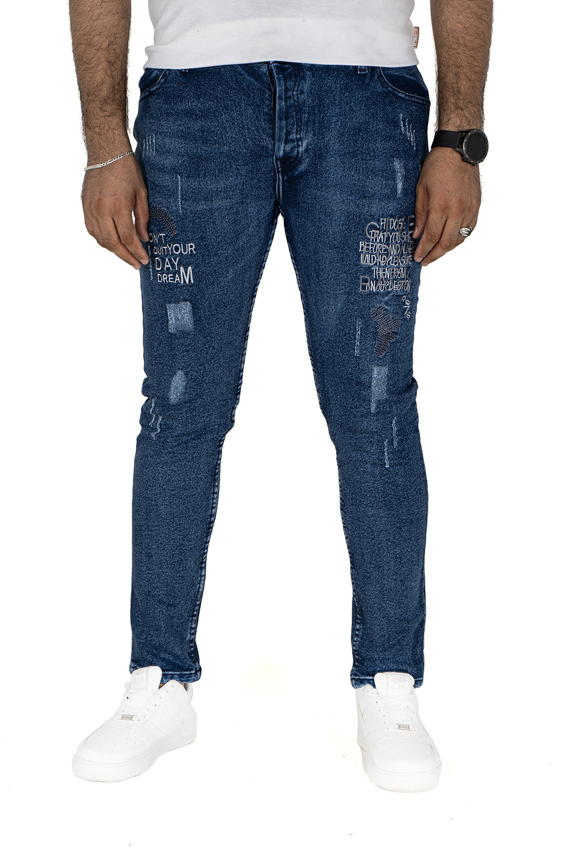 Pontalone jeans bleu homme 1H1, 31