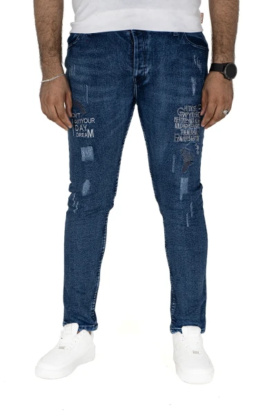 Pontalone jeans bleu homme 1H1, 33