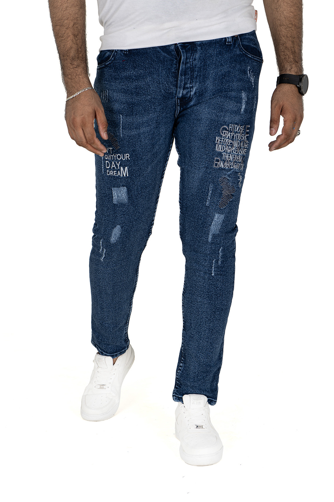 Pontalone jeans bleu homme 1H1, 33