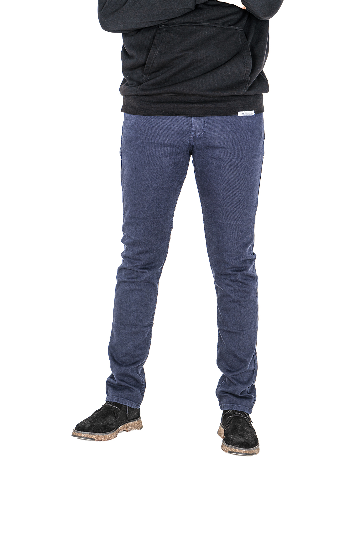 Pontalone Homme jean Noire regular fit, 44, bleu marine