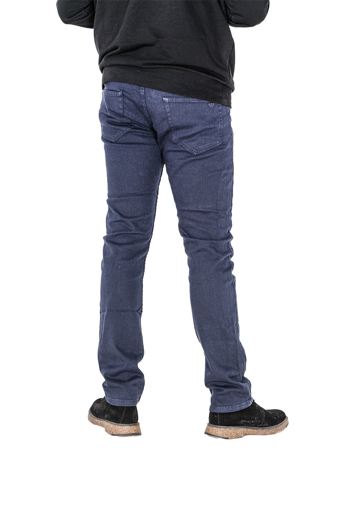 Pontalone Homme jean Noire regular fit, 46, bleu marine