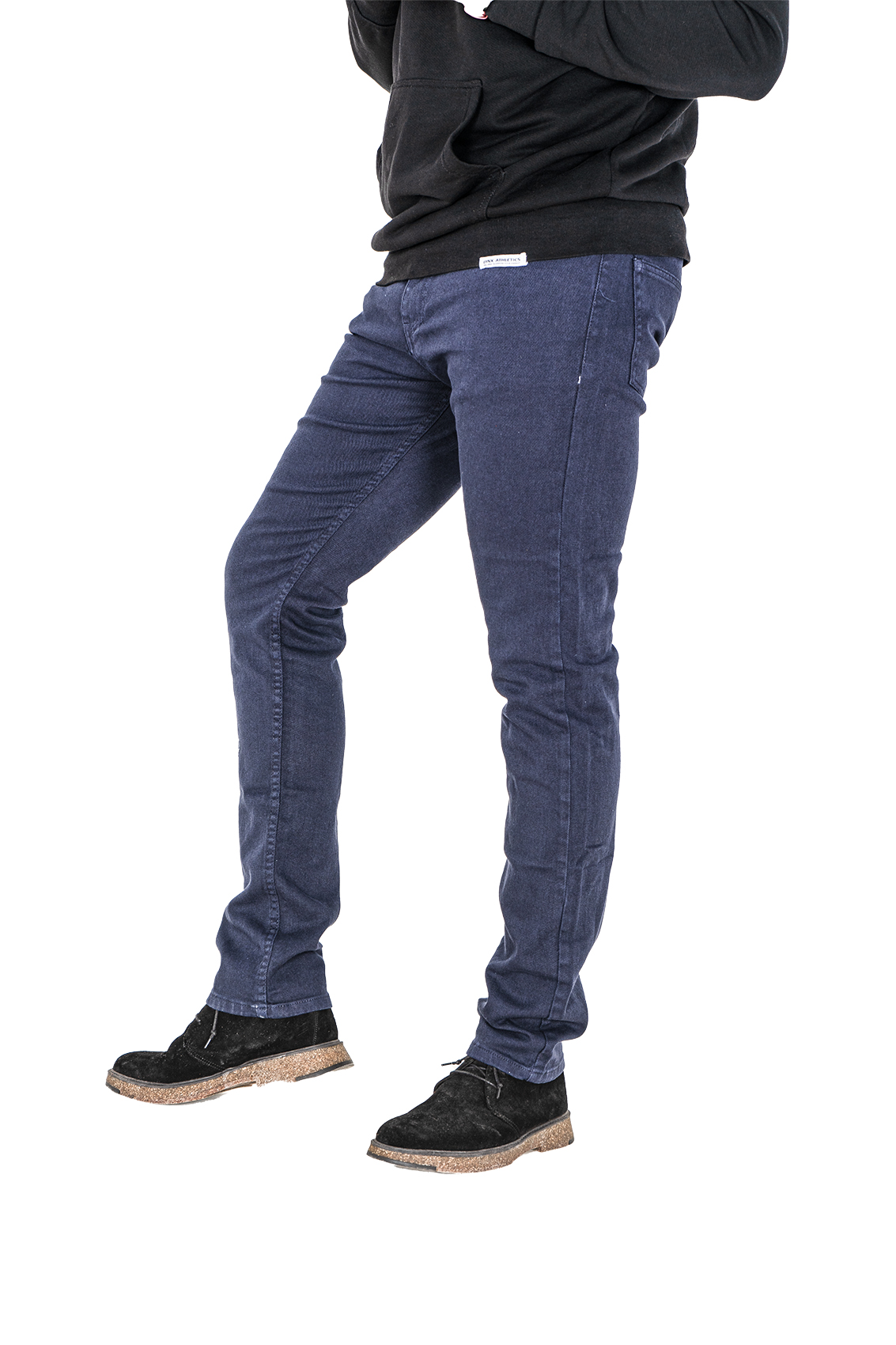 Pontalone Homme jean Noire regular fit, 46, bleu marine