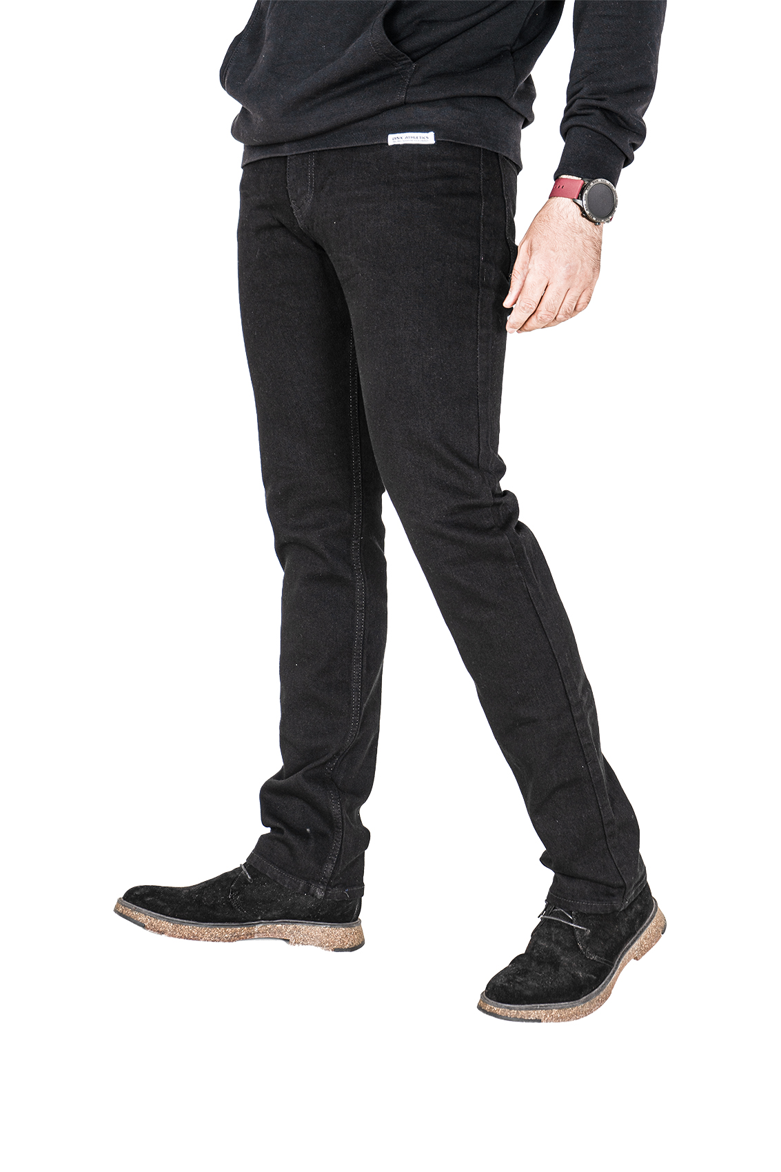 Pontalone Homme jean Noire regular fit, 46, noire