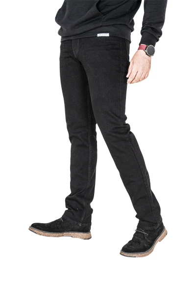 Pontalone Homme jean Noire regular fit, 40, noire