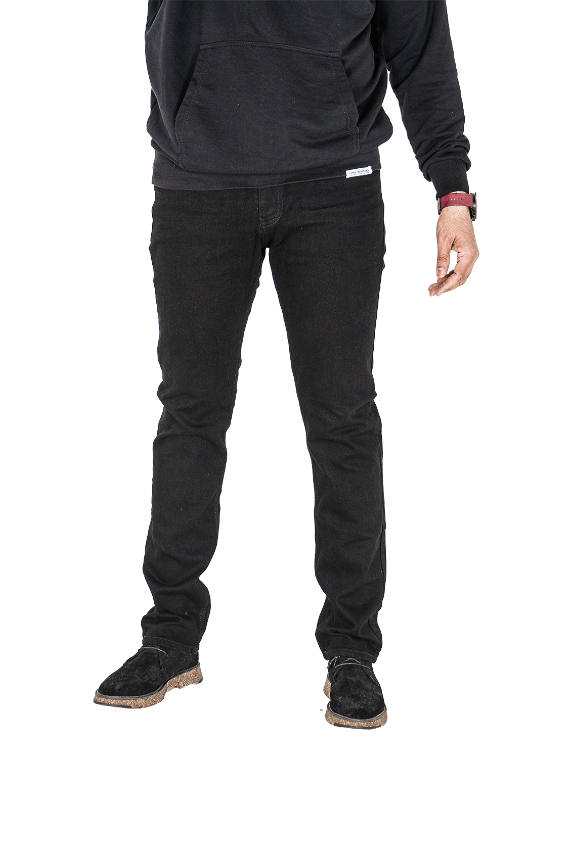 Pontalone Homme jean Noire regular fit, 40, noire