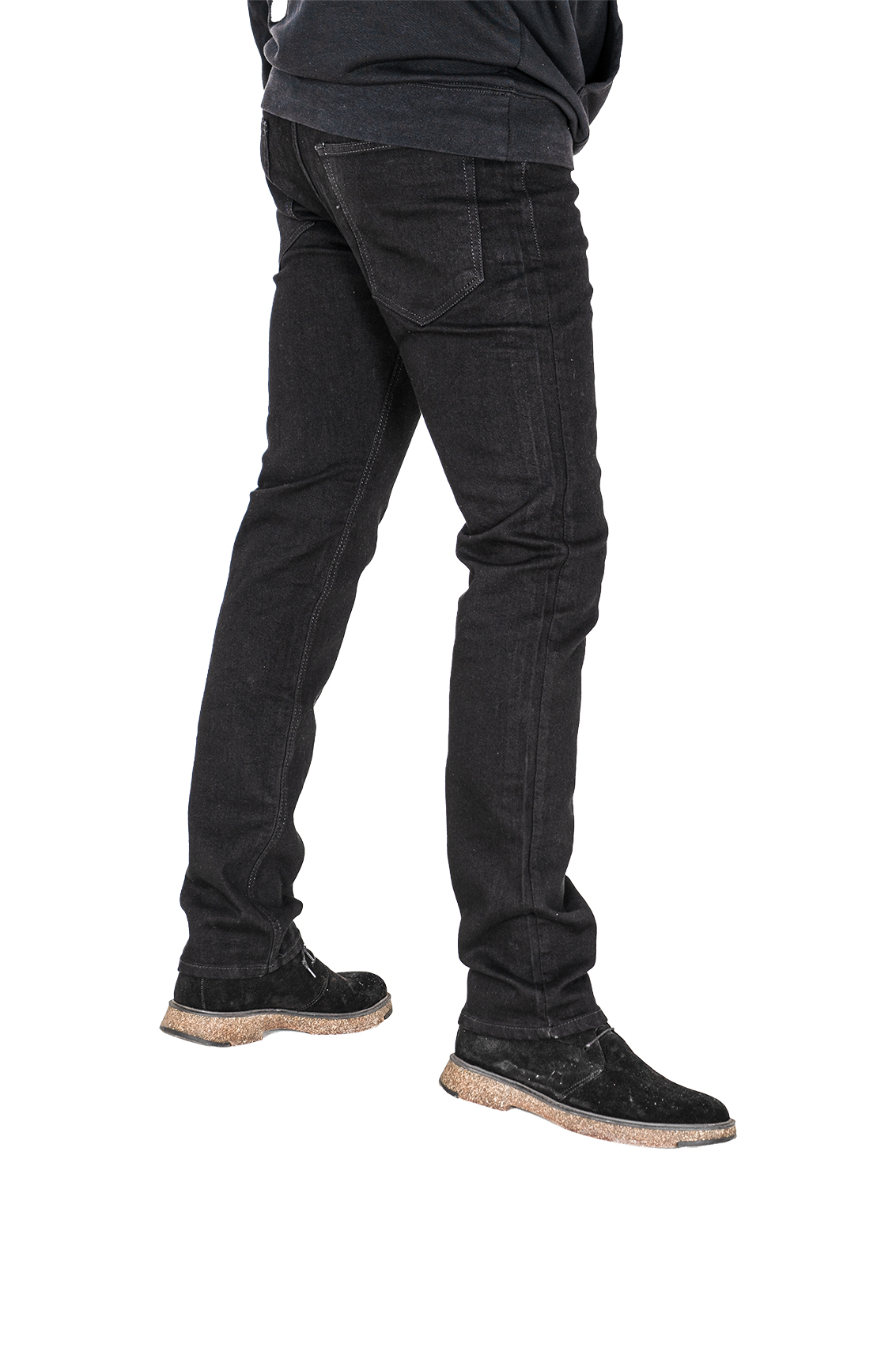 Pontalone Homme jean Noire regular fit, 42, noire