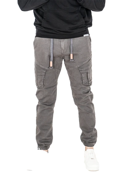 Pontalone Homme jean cargo Gris , 36