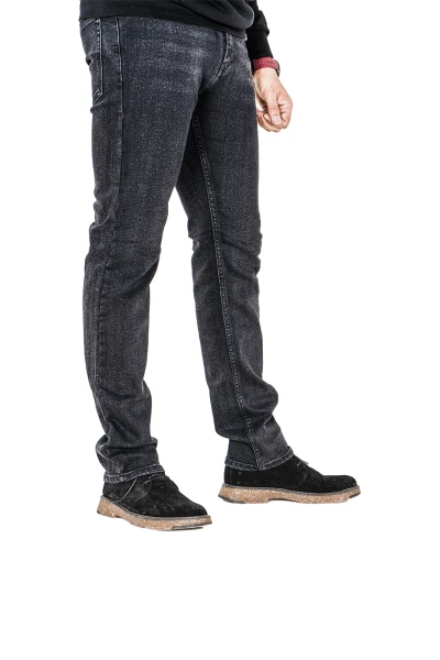 Pontalone Homme jean noire regular fit, 40