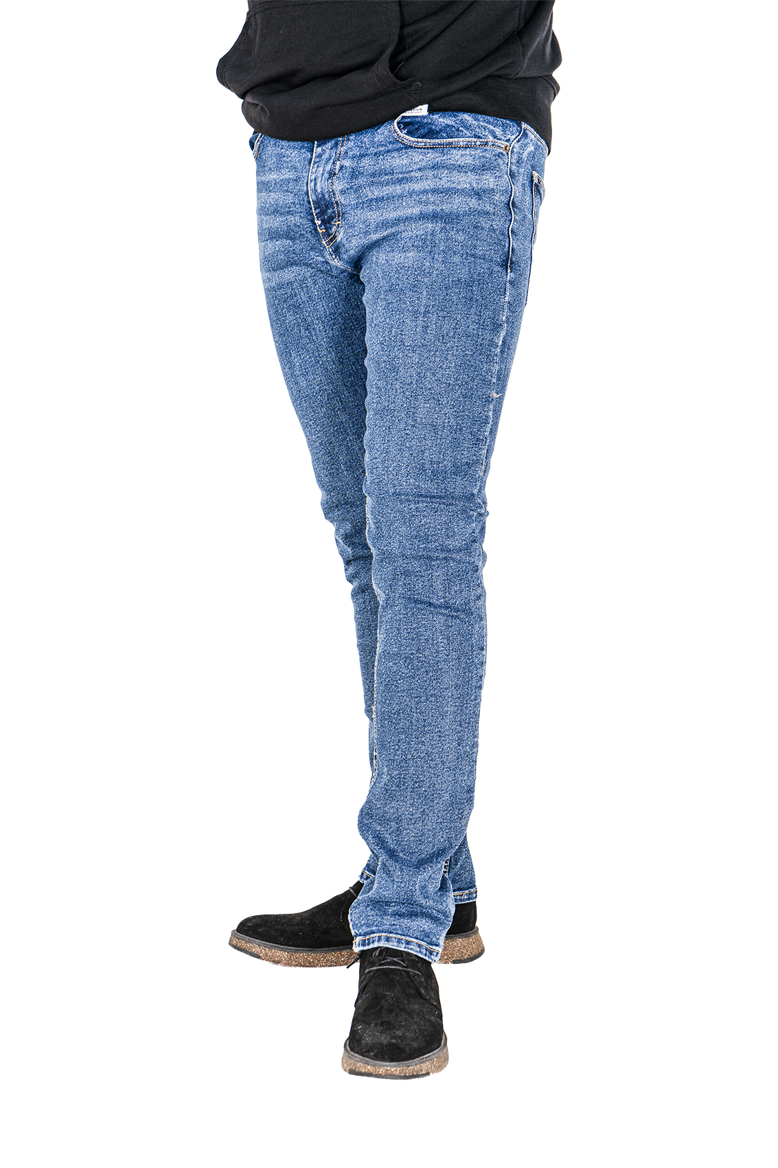 Pontalone Homme jean bleu regular fit, 38