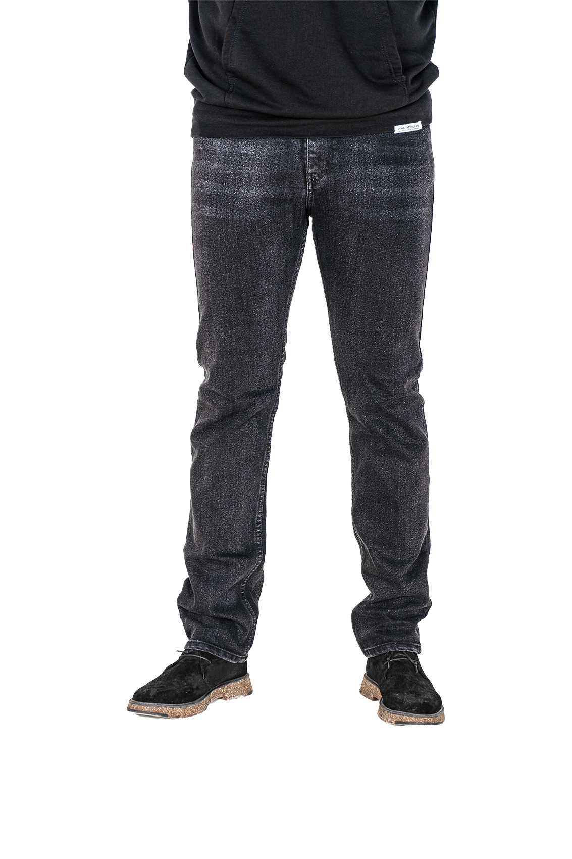 Pontalone Homme jean noire regular fit, 46