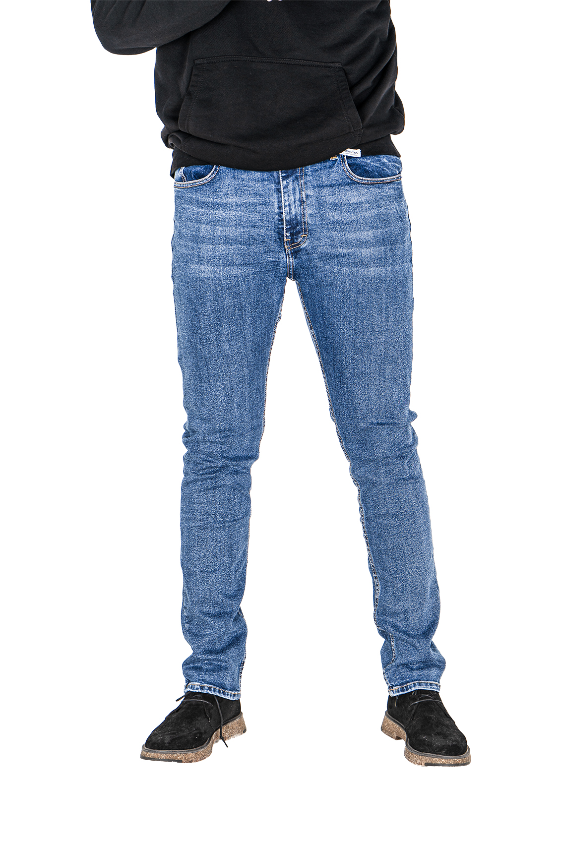 Pontalone Homme jean bleu regular fit, 38