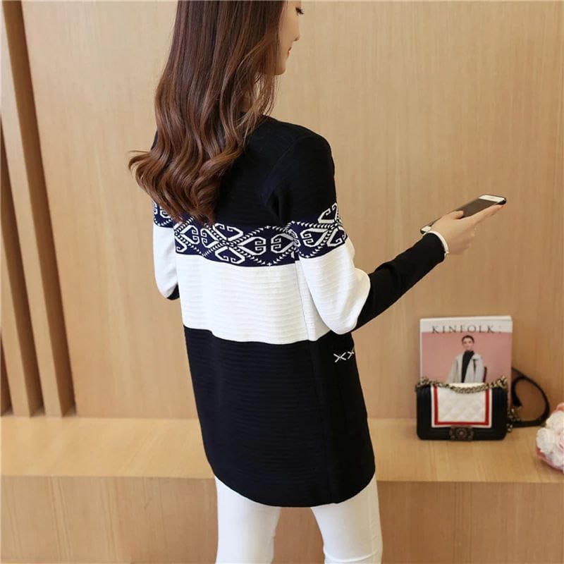 Long tricot slim, Noir, Standard