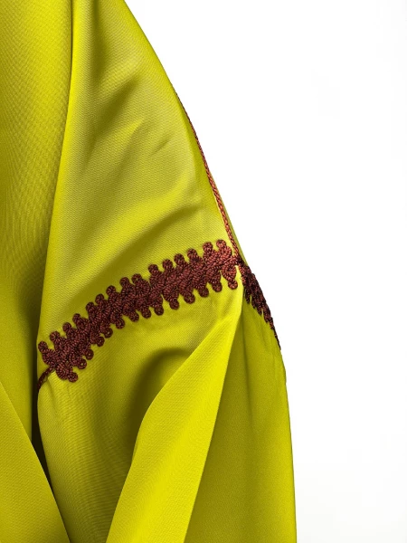 djellaba Marocain haute couture pâquerette