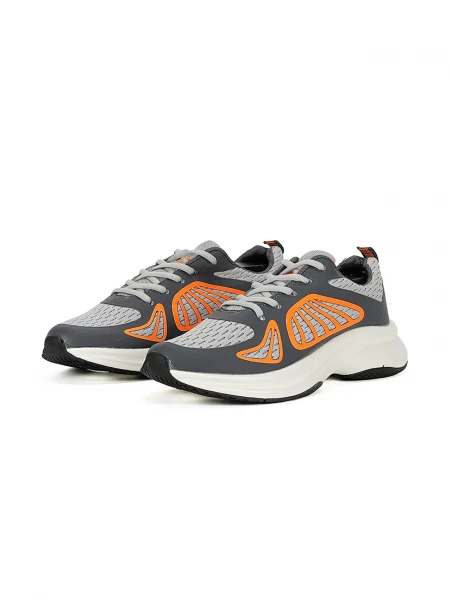 Espadrille homme Poseidon, 44, Gris & Orange