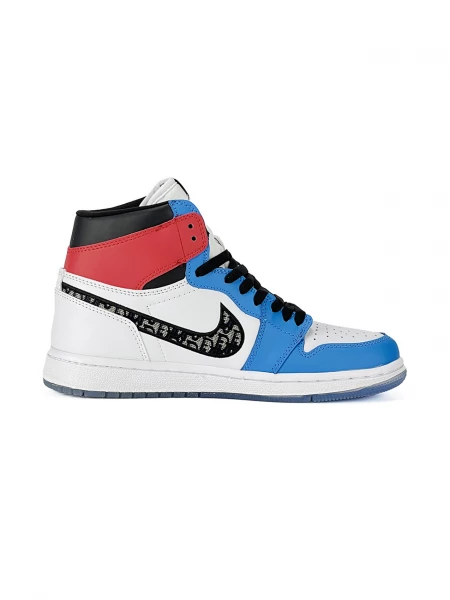 Espadrille Homme SILVIA, 40, Blanc & Rouge & Bleu