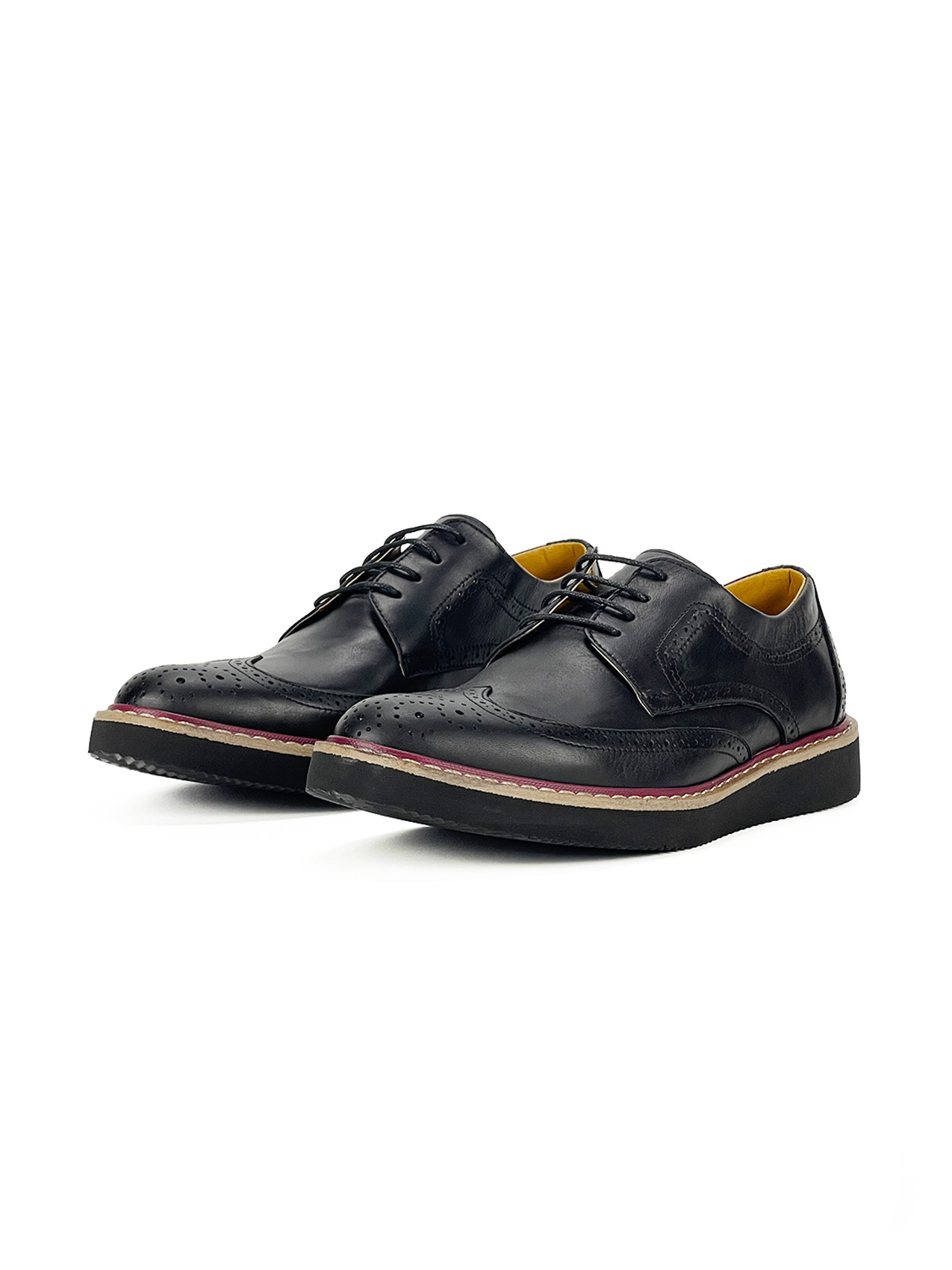 Chaussure hommes M&D 100% CUIR, 40, Noir
