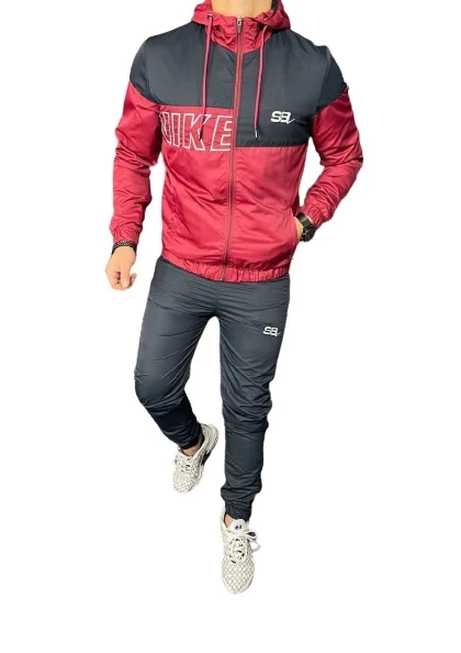 Survêtement homme Baobab, Rouge cardinale & Noir, L