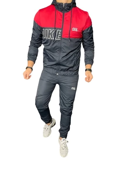 Survêtement homme Baobab, Rouge & Noir, XL