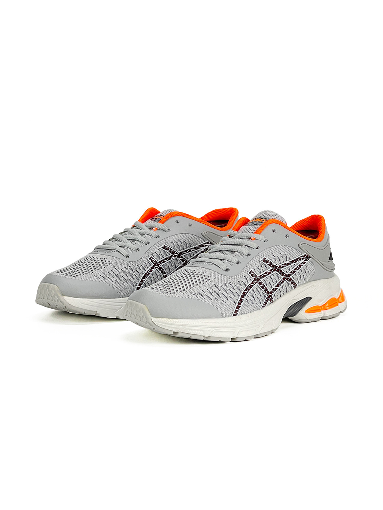 Espadrille homme SLERO, Gris clair & Orange, 42