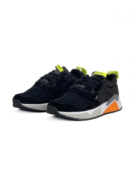 Espadrille homme DEIMAZ, 40, Noir & Orange & Gris & Vert