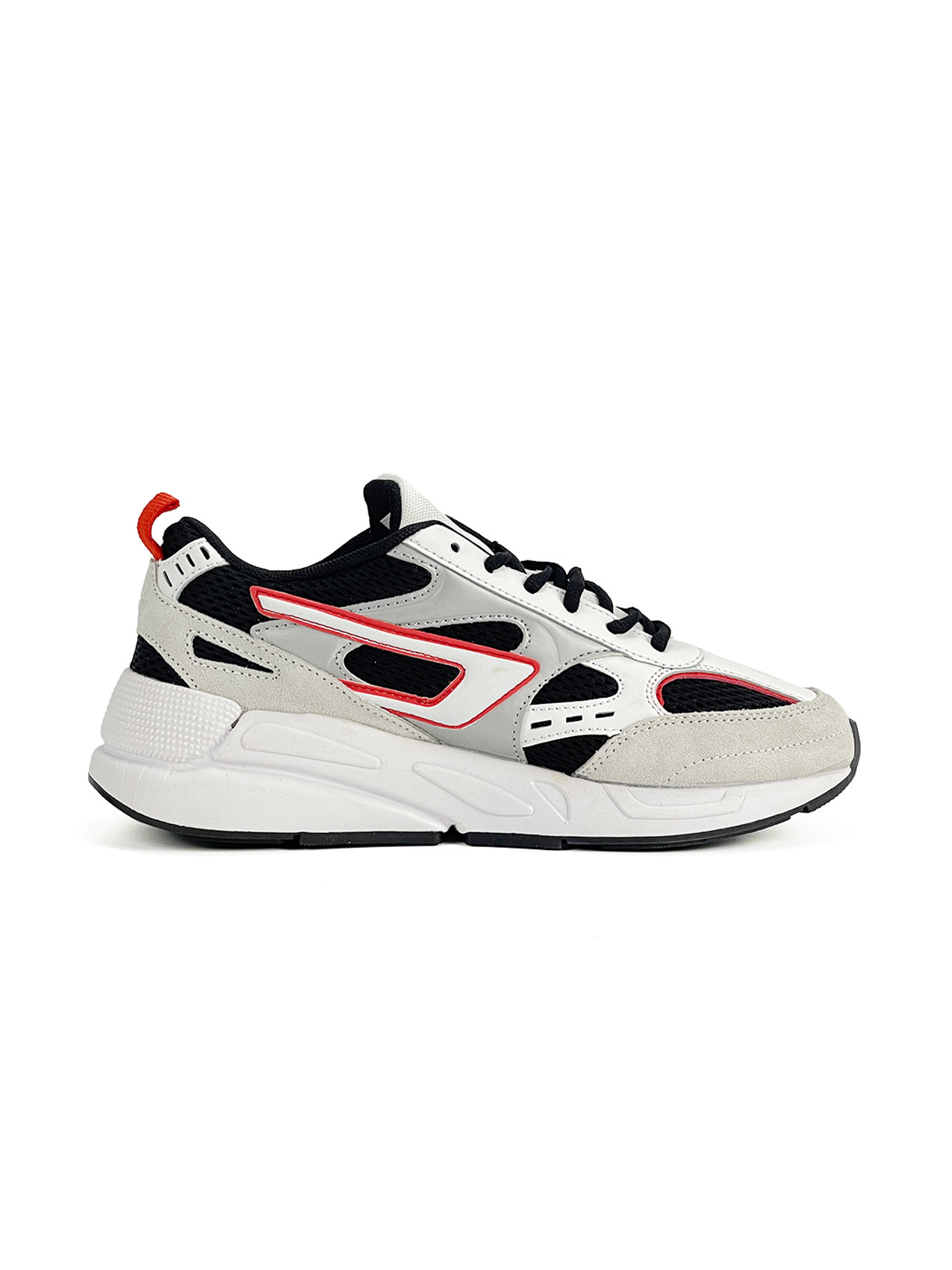 Espadrille homme LAWDON, Blanc & Noir & Rouge, 41