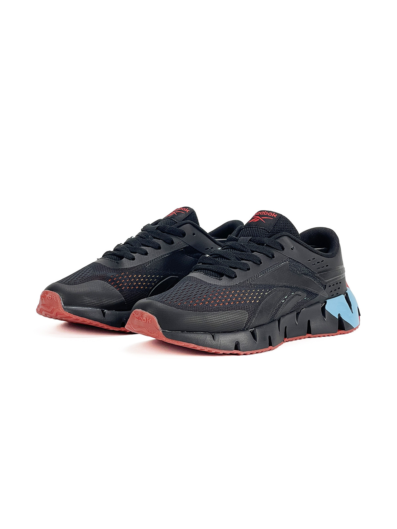 Espadrille Homme Kalibre, Noir & Rouge & Bleu, 44