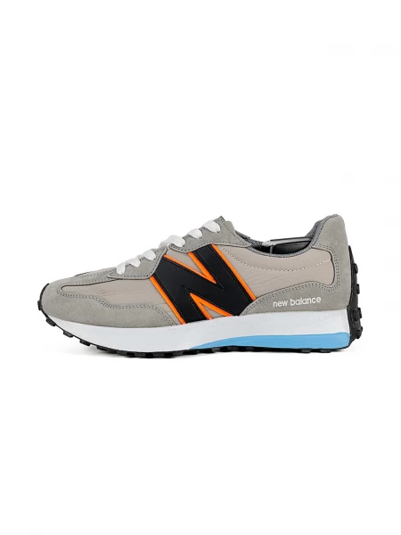 Espadrille homme GHALI, Gris & Bleu & Orange, 40