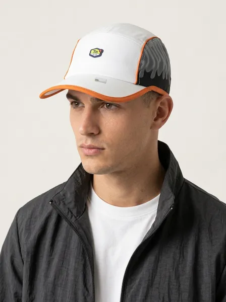 Casquette ATRAB, Blanc & Orange