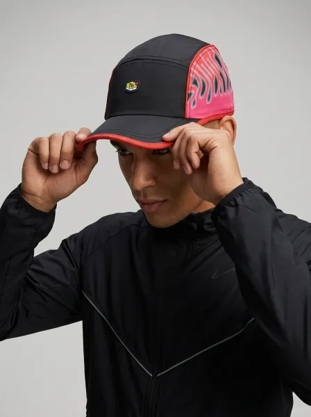 Casquette ATRAB, Noir & Rouge