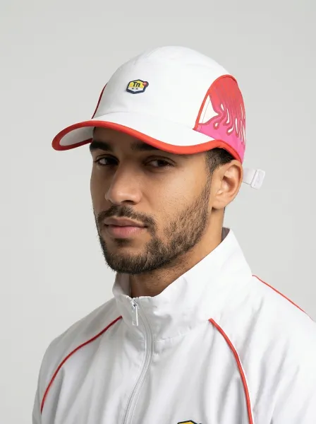 Casquette ATRAB, Blanc & Rouge