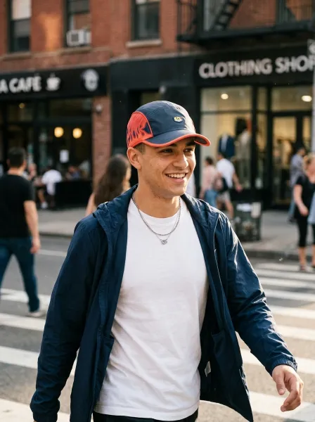 Casquette ATRAB, Gris & Rouge