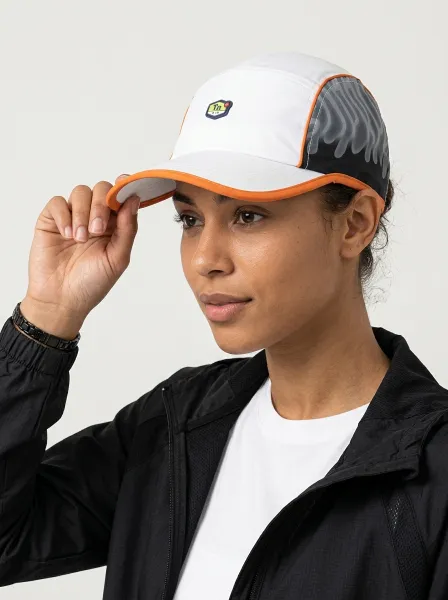Casquette ATRAB, Blanc & Orange