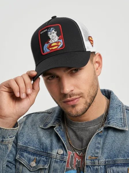 Casquette TAFAN, SUPERMAN NOIR