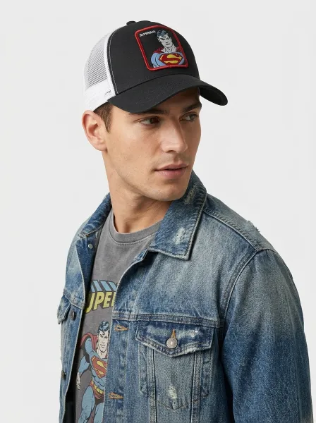 Casquette TAFAN, SUPERMAN NOIR