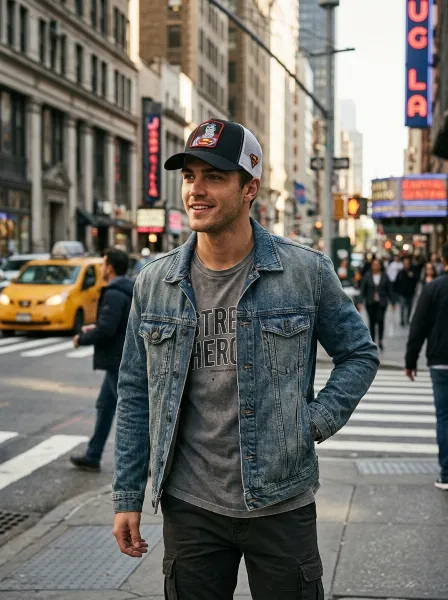 Casquette TAFAN, SUPERMAN NOIR