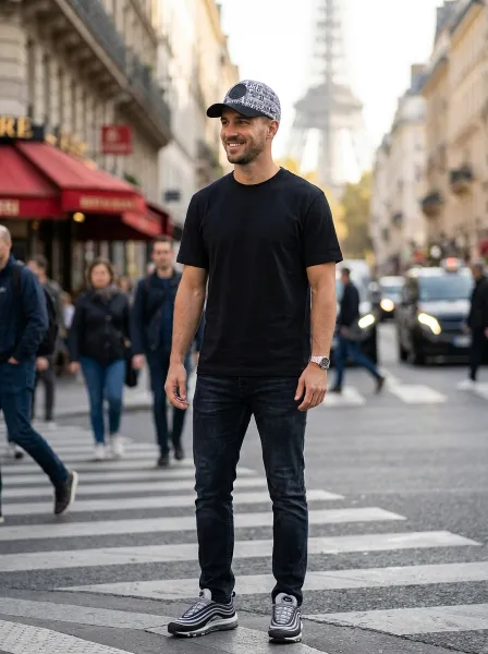 Casquette AHLA, Noir & Blanc