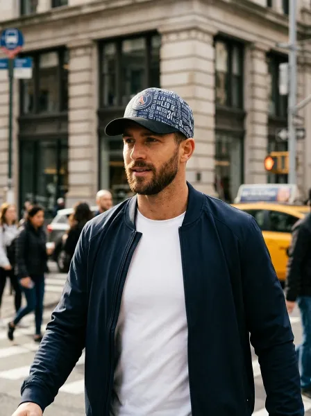 Casquette AHLA, Bleu