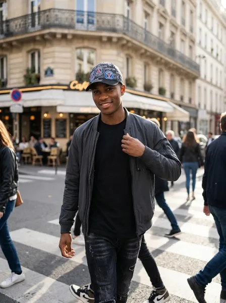 Casquette MOSTAKI, Bleu Fonce