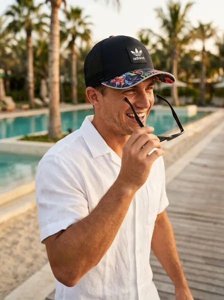 Casquette TRADI, Noir & Multicolor